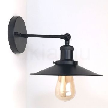 matt-fekete-fali-lampa-lapos-buraval