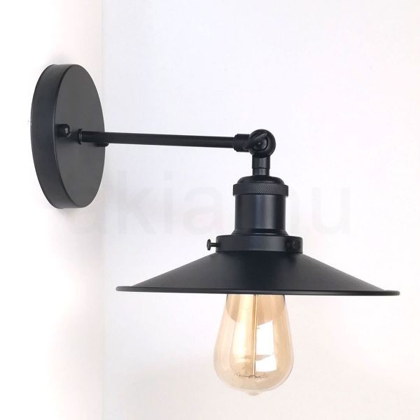 matt-fekete-fali-lampa-lapos-buraval