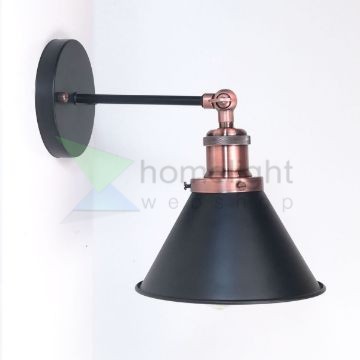 antik-fali-lampa-matt-fekete-antik-vorosrez-szin-kis-buraval