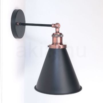 antik-fali-lampa-matt-fekete-antik-vorosrez-szin-olvaso-buraval