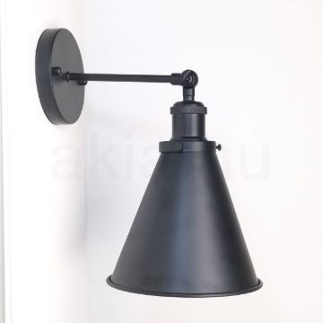 antik-fali-lampa-matt-fekete-szin-olvaso-buraval