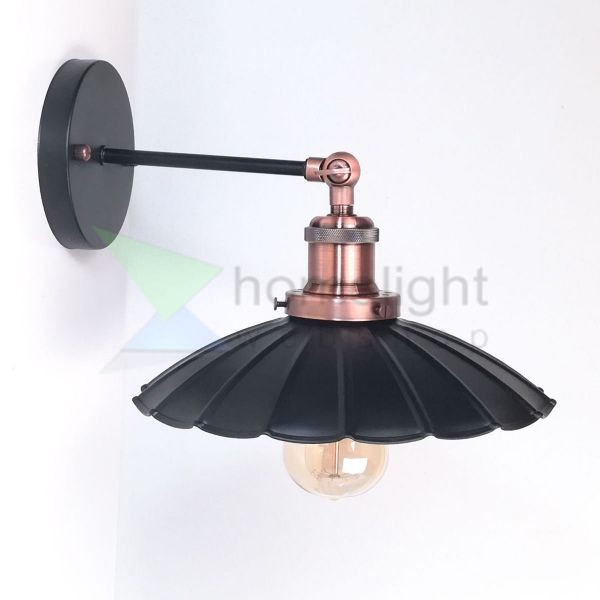 antik-fali-lampa-matt-fekete-antik-vorosrez-szin-hullamos-buraval