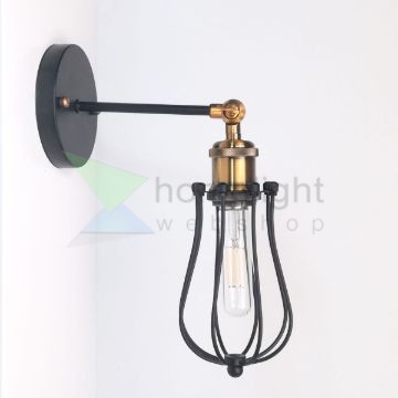antik-fali-lampa-matt-fekete-antik-sargarez-szin-csepp-alaku-raccsal