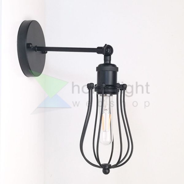 antik-fali-lampa-matt-fekete-szin-csepp-alaku-raccsal