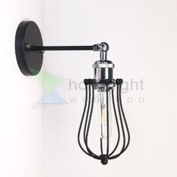 antik-fali-lampa-matt-fekete-fenyes-krom-szin-csepp-alaku-raccsal
