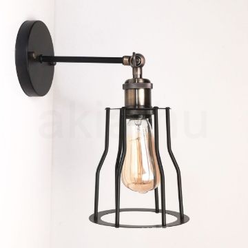 antik-fali-lampa-matt-fekete-antik-bronz-szin-csepp-alaku-raccsal