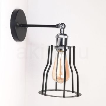 antik-fali-lampa-matt-fekete-fenyes-krom-szin-csepp-alaku-raccsal