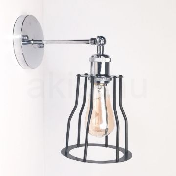 antik-fali-lampa-fenyes-krom-szin-csepp-alaku-raccsal