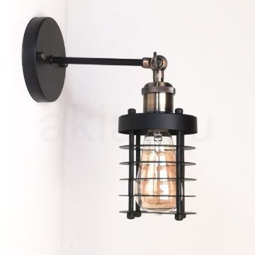 antik-fali-lampa-matt-fekete-antik-bronz-szin-csepp-alaku-raccsal