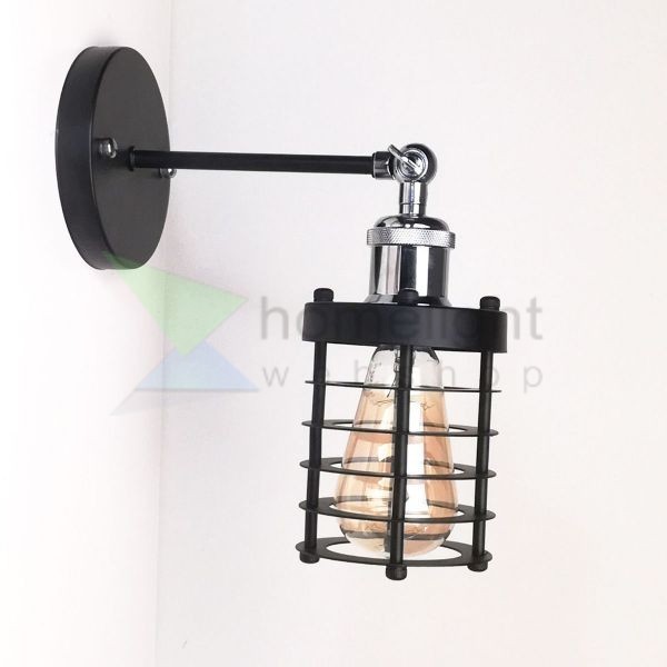 antik-fali-lampa-matt-fekete-fenyes-krom-szin-csepp-alaku-raccsal