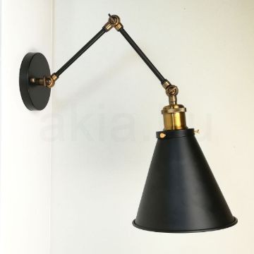 antik-fali-olvaso-lampa-matt-fekete-antik-sargarez-szin-olvaso-buraval
