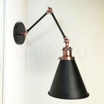 antik-fali-olvaso-lampa-matt-fekete-antik-vorosrez-szin-olvaso-buraval