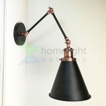 antik-fali-olvaso-lampa-matt-fekete-antik-vorosrez-szin-olvaso-buraval