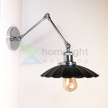 antik-fali-olvaso-lampa-fenyes-krom-szin-hullamos-buraval