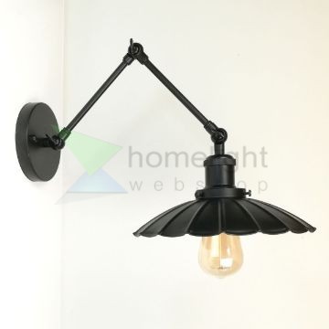 antik-fali-olvaso-lampa-matt-fekete-szin-hullamos-buraval