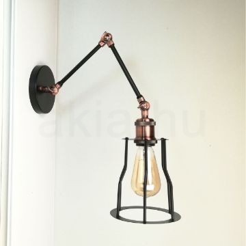 antik-fali-olvaso-lampa-matt-fekete-antik-vorosrez-szin-csepp-alaku-raccsal