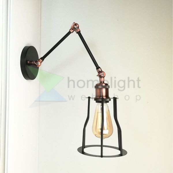antik-fali-olvaso-lampa-matt-fekete-antik-vorosrez-szin-csepp-alaku-raccsal