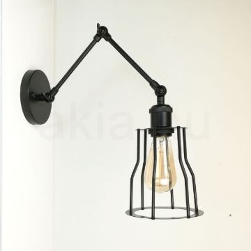 antik-fali-olvaso-lampa-matt-fekete-szin-csepp-alaku-raccsal