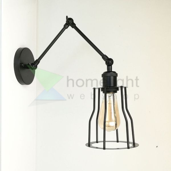 antik-fali-olvaso-lampa-matt-fekete-szin-csepp-alaku-raccsal