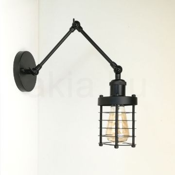 antik-fali-olvaso-lampa-matt-fekete-szin-csepp-alaku-raccsal