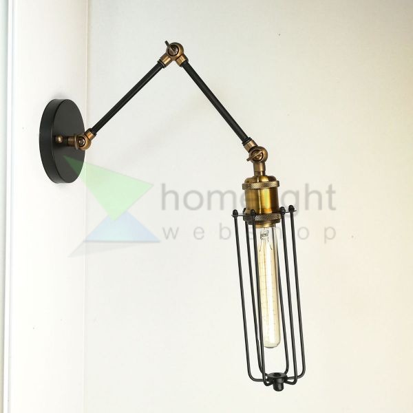 antik-fali-olvaso-lampa-matt-fekete-antik-sargarez-szin-csepp-alaku-raccsal