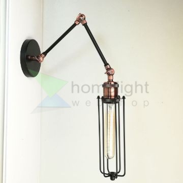 antik-olvaso-fali-lampa-matt-fekete-antik-vorosrez-szin-csepp-alaku-raccsal