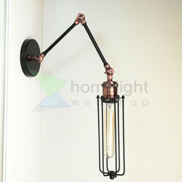antik-olvaso-fali-lampa-matt-fekete-antik-vorosrez-szin-csepp-alaku-raccsal