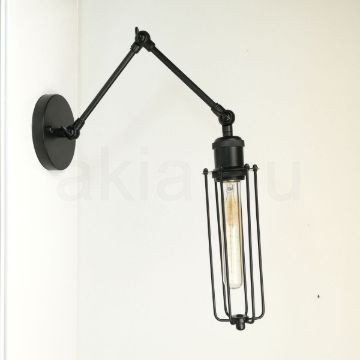 antik-fali-olvaso-lampa-matt-fekete-szin-csepp-alaku-raccsal
