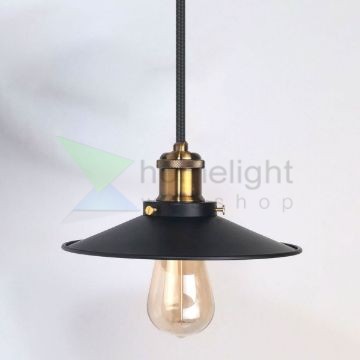 antik-fuggesztek-lampa-matt-fekete-antik-sargarez-szin-lapos-buraval