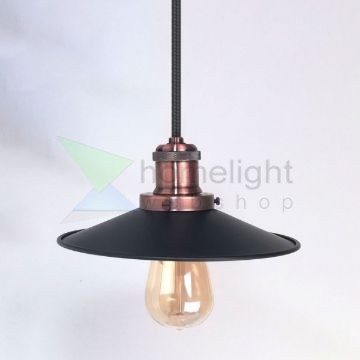 antik-fuggesztek-lampa-matt-fekete-antik-vorosrez-szin-lapos-buraval