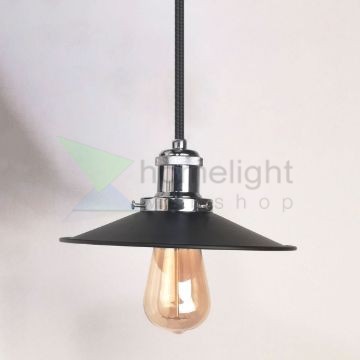 antik-fuggesztek-lampa-mattfekete-fenyes-krom-szin-lapos-buraval