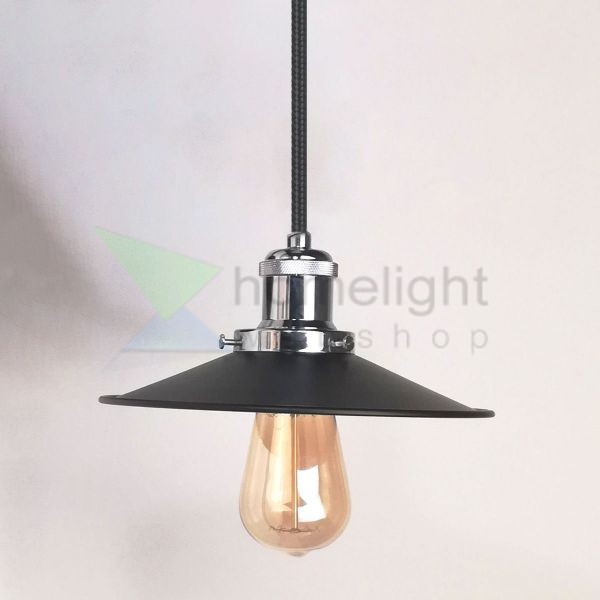 antik-fuggesztek-lampa-mattfekete-fenyes-krom-szin-lapos-buraval