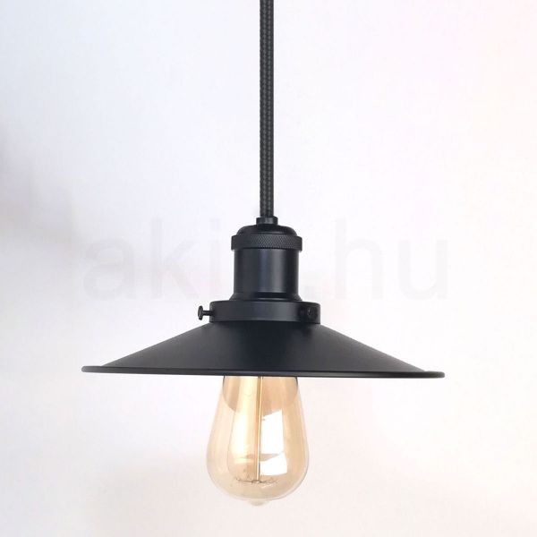 antik-fuggesztek-lampa-matt-fekete-szin-lapos-buraval