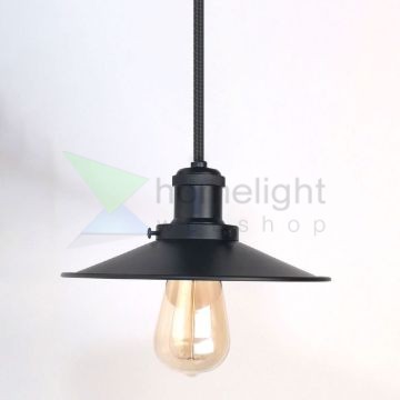 antik-fuggesztek-lampa-matt-fekete-szin-lapos-buraval