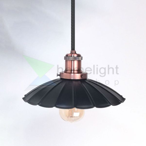 antik-fuggesztek-lampa-matt-fekete-antik-vorosrez-szin-hullamos-buraval