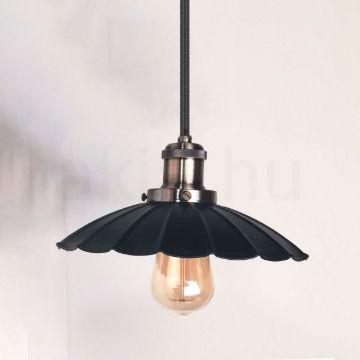 antik-fuggesztek-lampa-matt-fekete-antik-bronz-szin-hullamos-buraval
