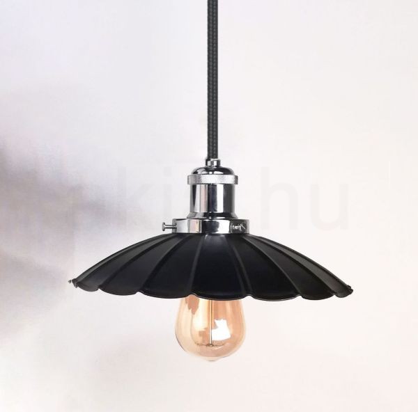 antik-fuggesztek-lampa-matt-fekete-fenyes-krom-szin-hullamos-buraval