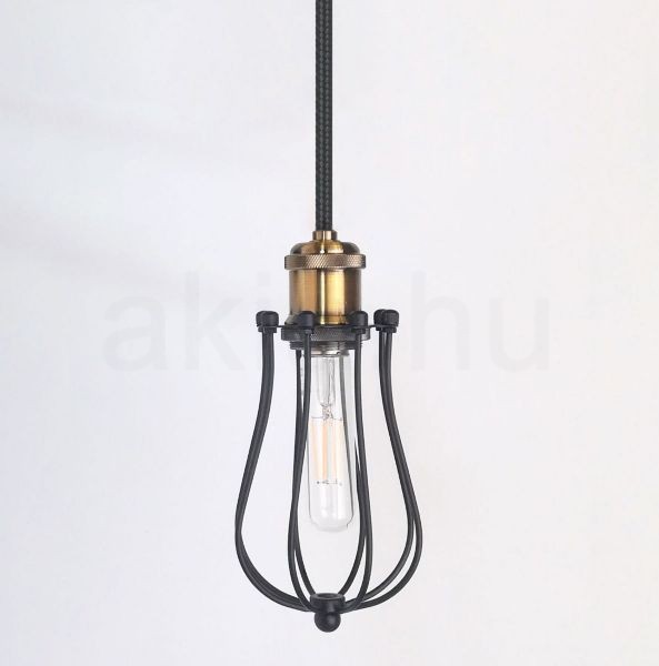 antik-fuggesztek-lampa-matt-fekete-antik-sargarez-szin-csepp-alaku-raccsal