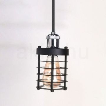 antik-fuggesztek-lampa-matt-fekete-fenyes-krom-szin-henger-alaku-raccsal