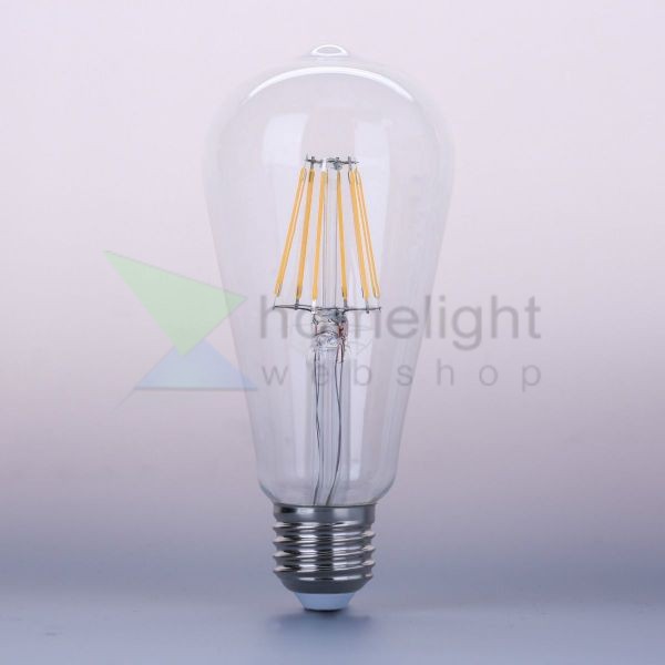 LED Filament dekor izzó - ST64 - 6W - E27 720LM