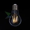 LED Filament dekor izzó - A60 - 4W - E27 - meleg fehér