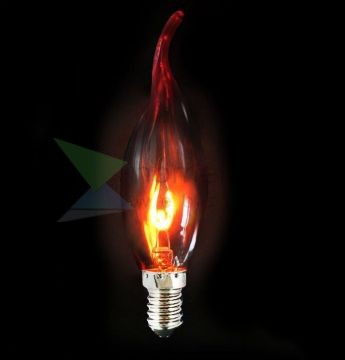 Gyertya láng izzó - C35L - 3 watt