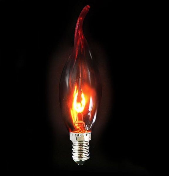Gyertya láng izzó - C35L - 3 watt