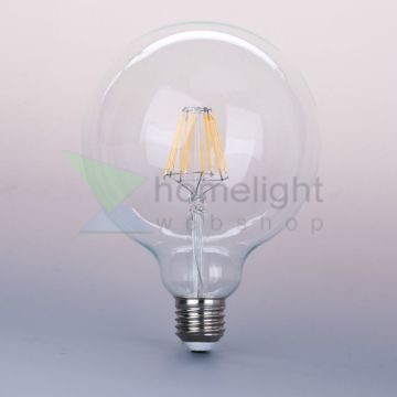 LED filament dekor izzó - G125 - 8 watt