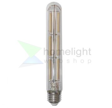 LED filament dekor izzó - T225 henger víztiszta - 6 watt E27