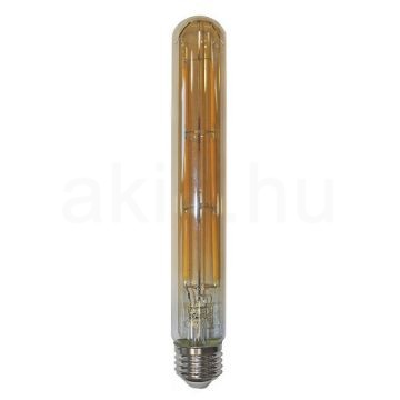 LED filament dekor izzó - T225 henger antikolt - 6 watt - szabályozható