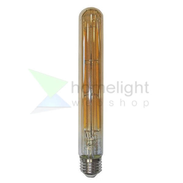 LED filament dekor izzó - T225 henger antikolt - 6 watt - szabályozható