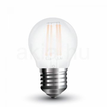 LED Filament matt dekor izzó - G45 - 4W - E27 - meleg fehér