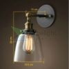 antik-fali-lampa-uvegburaval-meretezve - illusztráció
