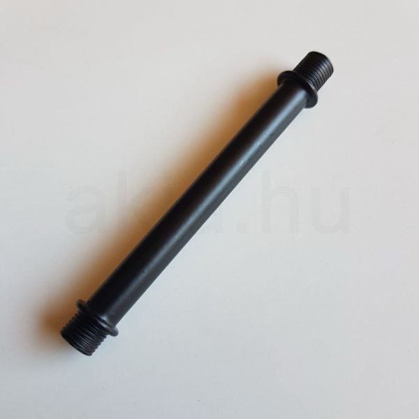 Menetes vegű cső 10cm matt fekete szín